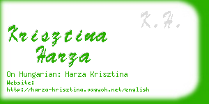 krisztina harza business card